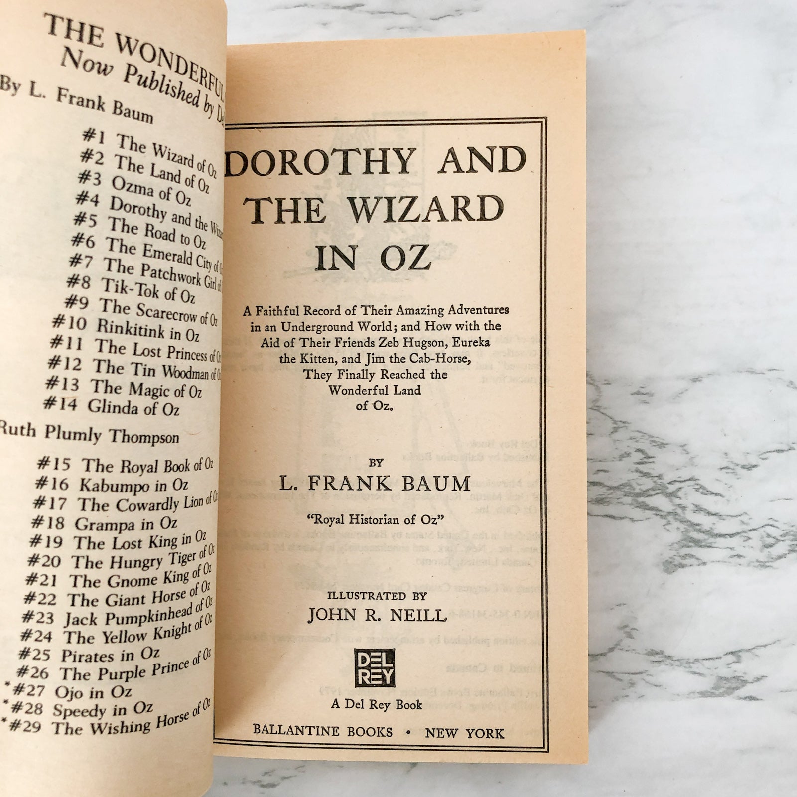 Dorothy and the wizard in Oz; a faithful record of their amazing