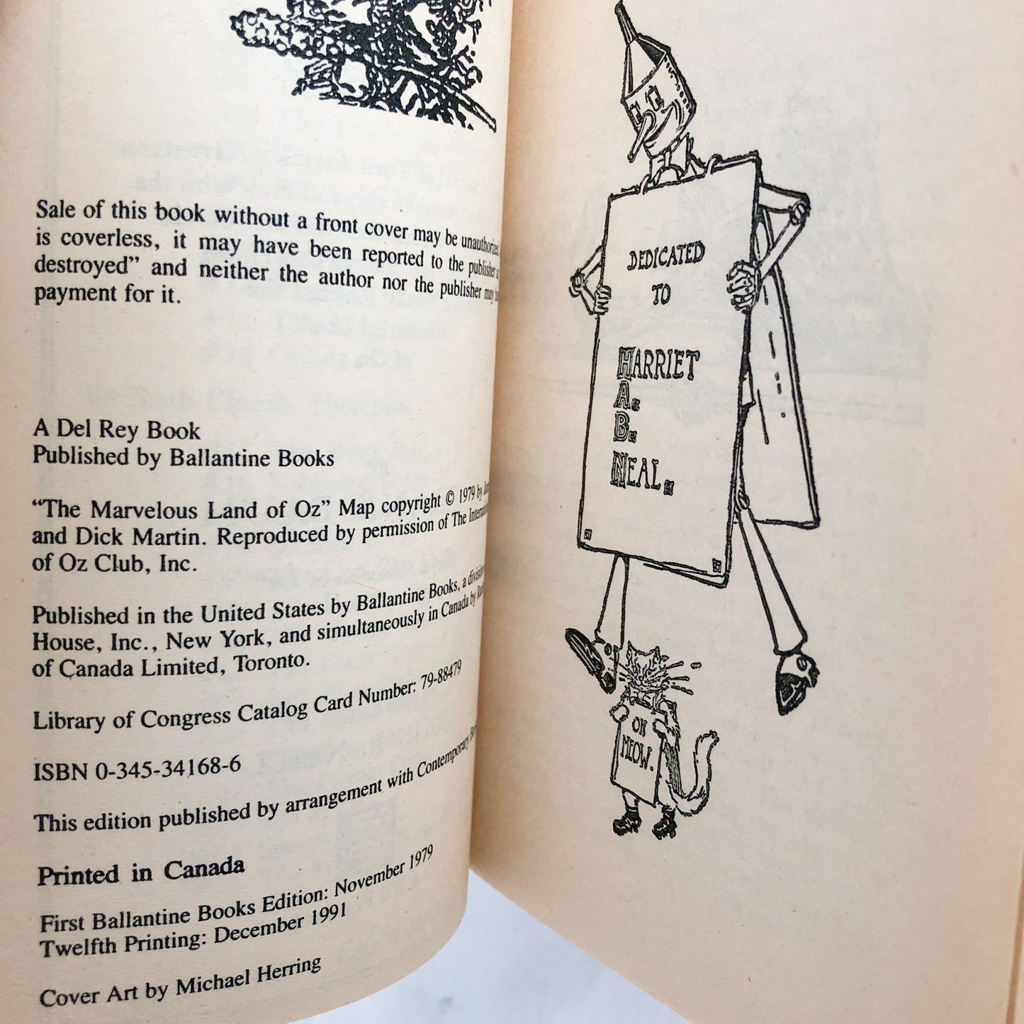 Dorothy and the Wizard in Oz by L. Frank Baum [1986 DEL-REY PAPERBACK] Oz #4