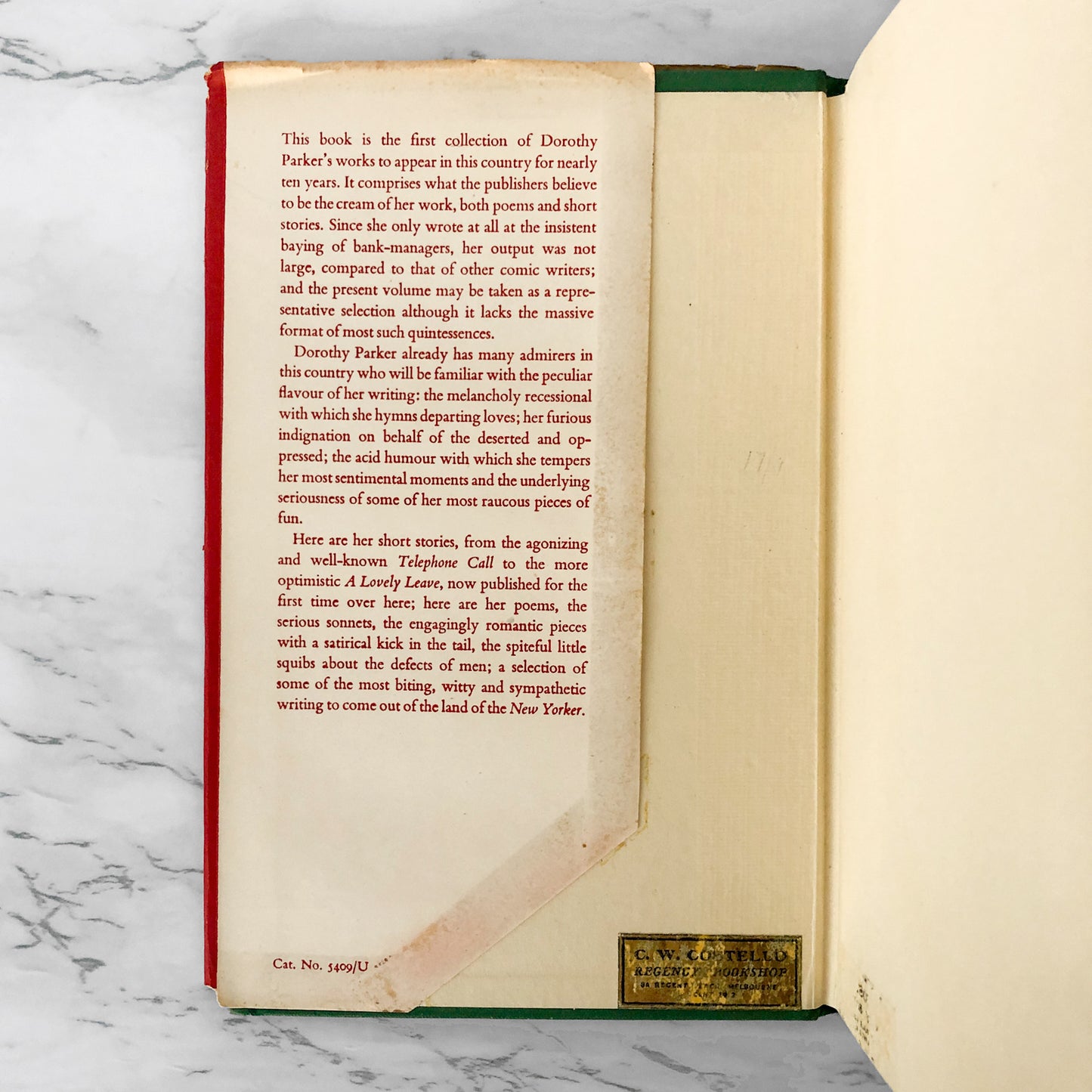 The Best of Dorothy Parker [U.K. FIRST EDITION / 1952]