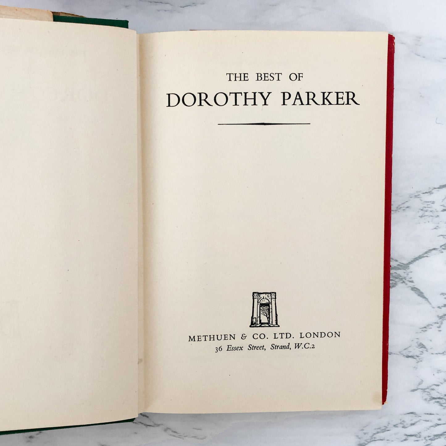 The Best of Dorothy Parker [U.K. FIRST EDITION / 1952]