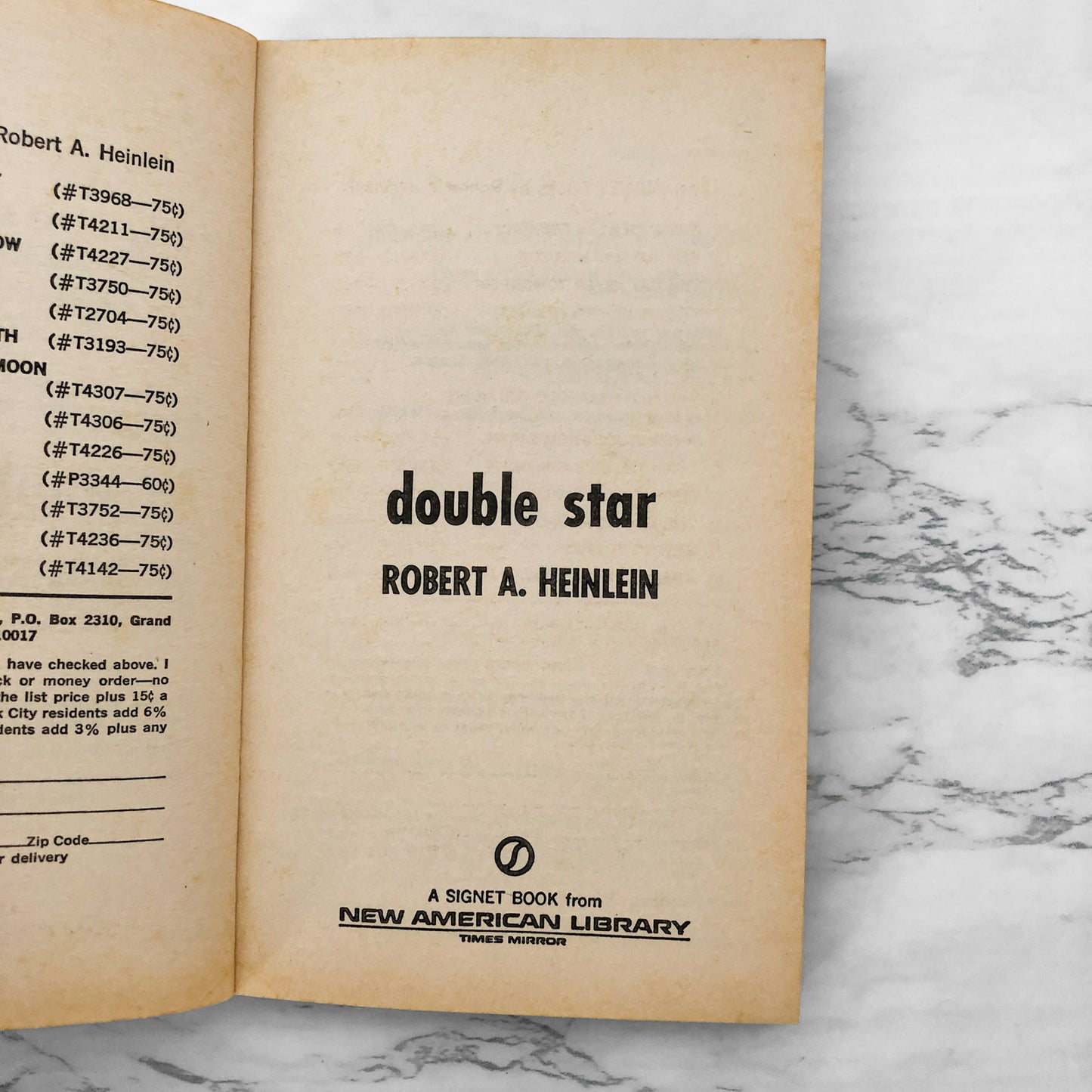 Double Star by Robert A. Heinlein [FIRST PAPERBACK PRINTING / 1957]
