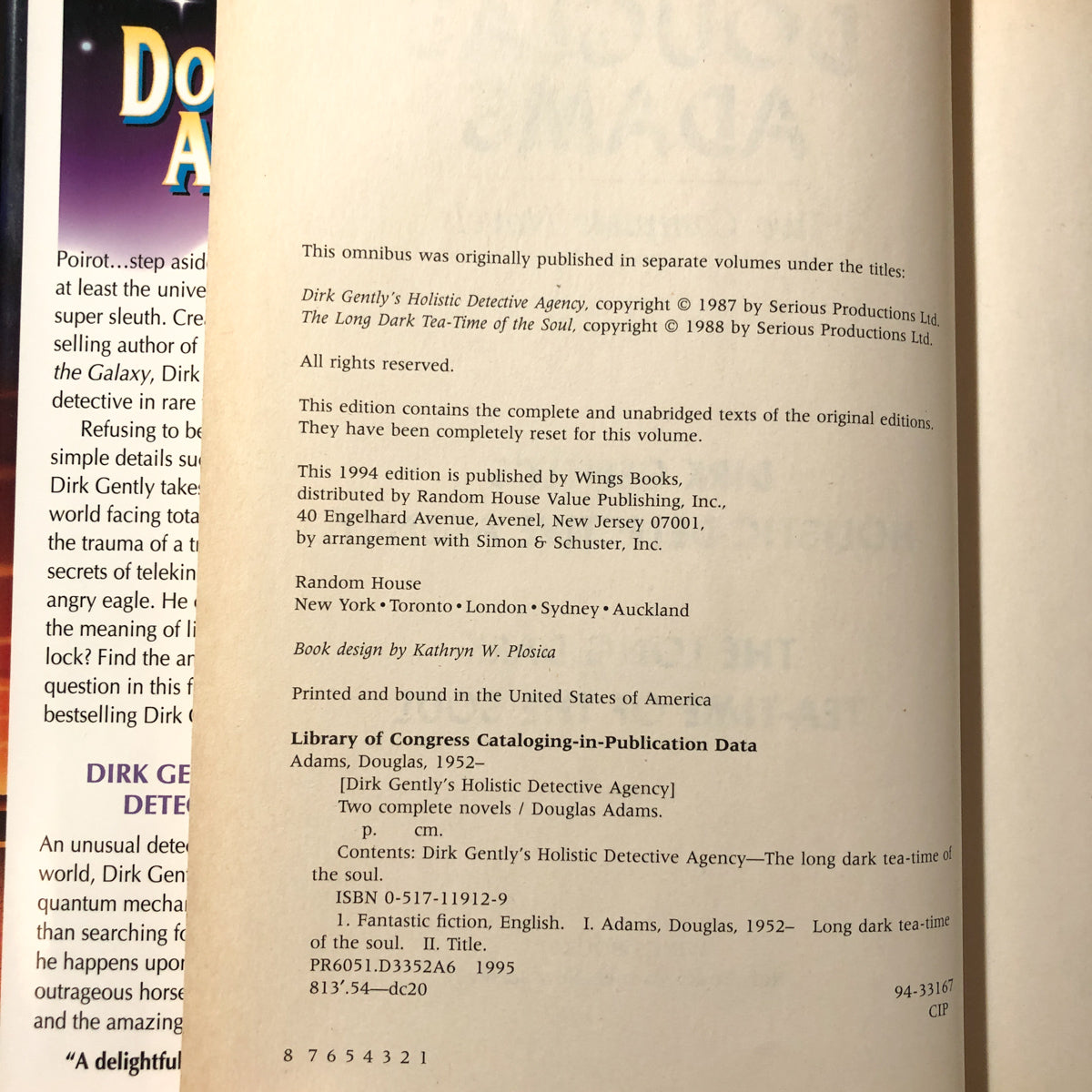 Two Complete Novels by Douglas Adams [FIRST EDITION] - Bookshop Apocalypse