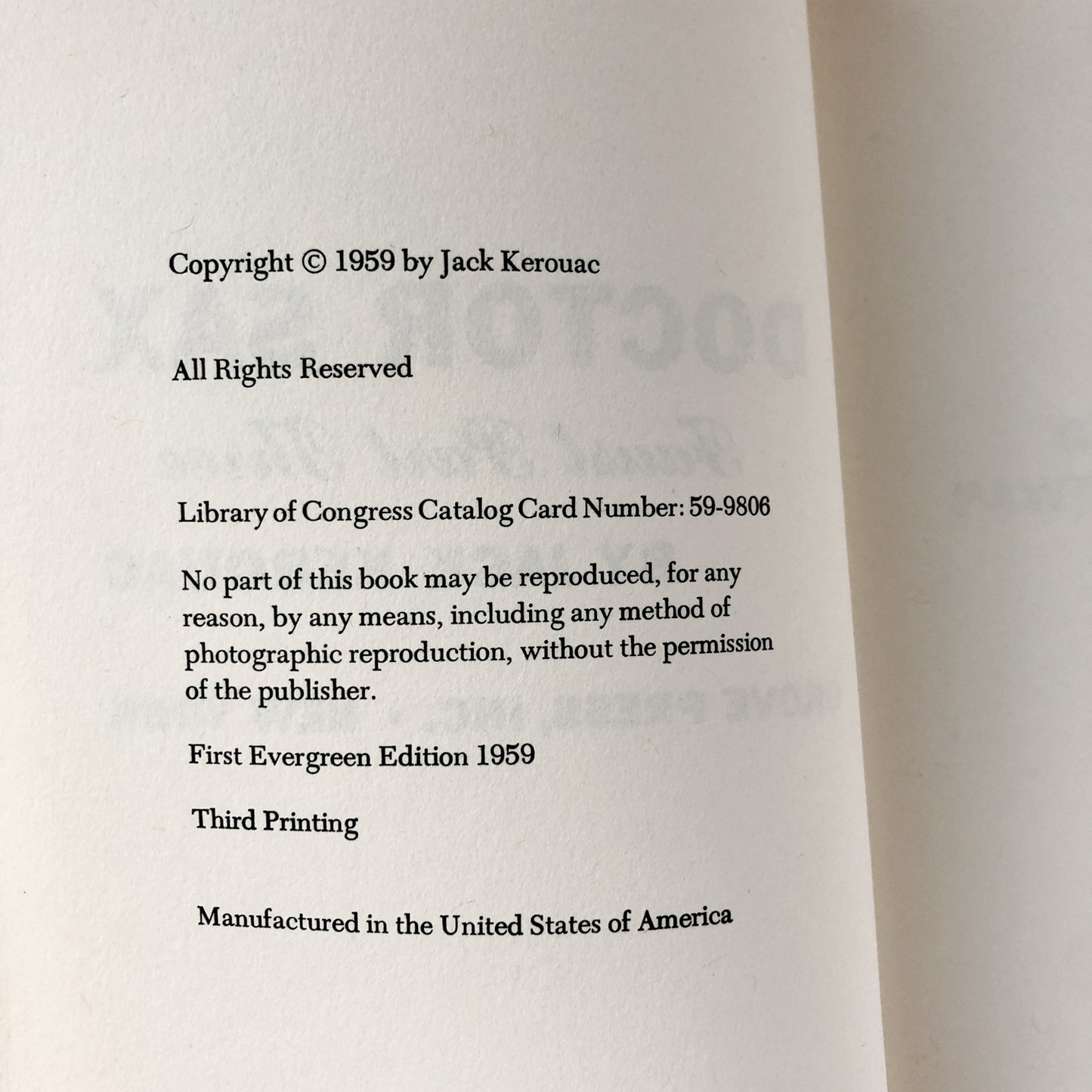 Dr. Sax by Jack Kerouac [1959 FIRST PAPERBACK EDITION] - Bookshop Apocalypse