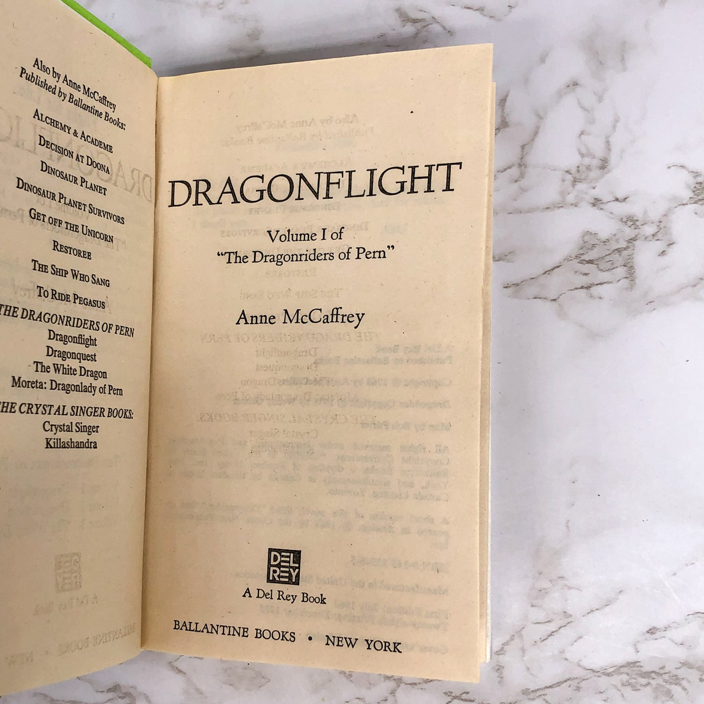 Dragonflight by Anne McCaffrey [1985 PERMABOUND HARDBACK]