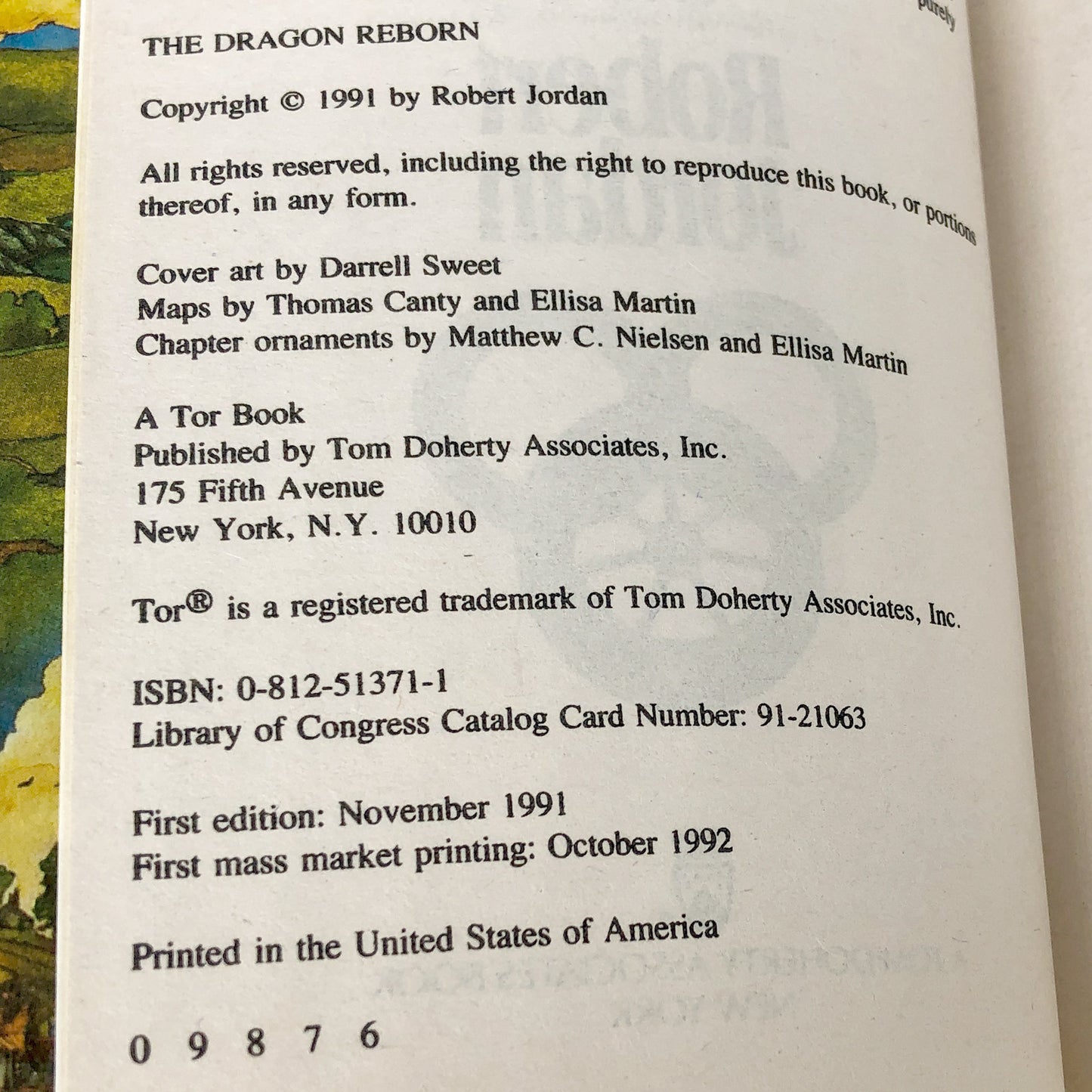The Dragon Reborn by Robert Jordan [1992 PAPERBACK] Wheel of Time #3
