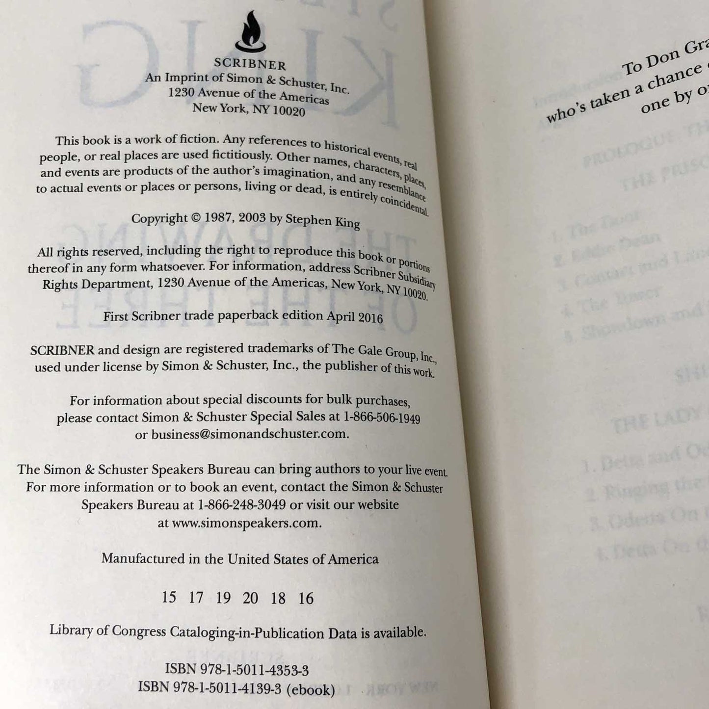 The Dark Tower II: The Drawing of the Three by Stephen King [2016 TRADE PAPERBACK]