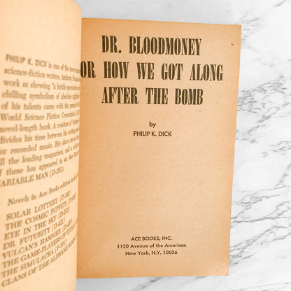 Dr. Bloodmoney by Philip K. Dick [FIRST EDITION / FIRST PRINTING] 1965 Ace Books