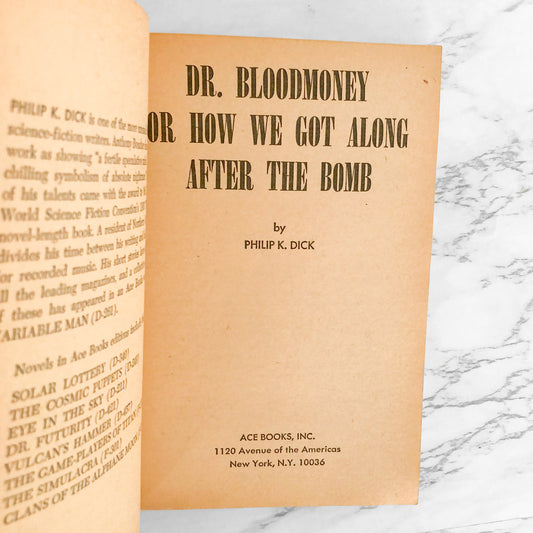 Dr. Bloodmoney by Philip K. Dick [FIRST EDITION / FIRST PRINTING] 1965 Ace Books
