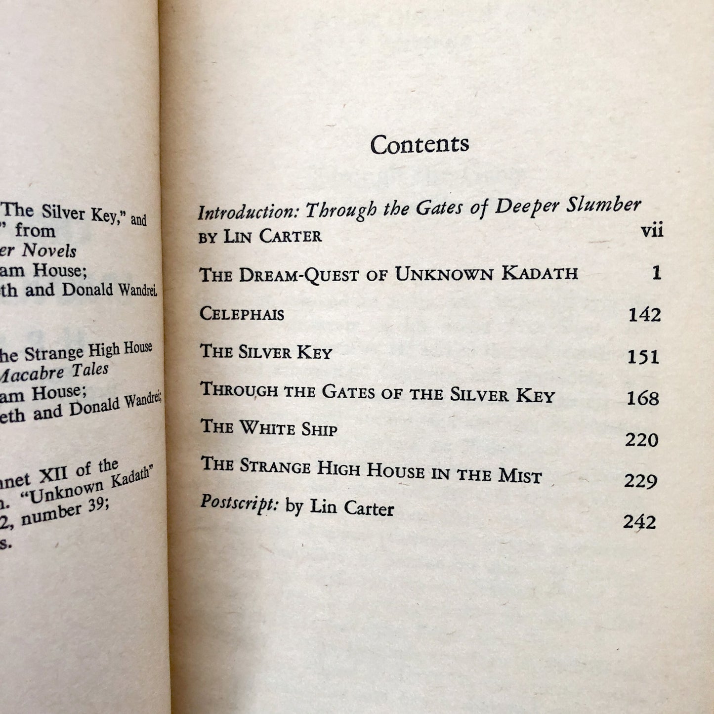 The Dream Quest of Unknown Kadath by H.P. Lovecraft [FIRST EDITION / FIRST PRINTING] 1970