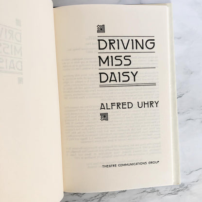 Driving Miss Daisy by Alfred Uhry [FIRST BOOK CLUB EDITION / 1988]