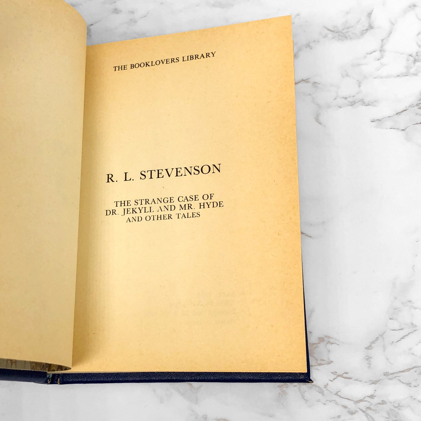The Strange Case of Dr. Jekyll & Mr. Hyde and Other Tales by Robert Louis Stevenson [1986 MINI LEATHER-BOUND HARDCOVER]