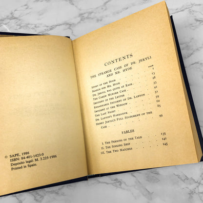 The Strange Case of Dr. Jekyll & Mr. Hyde and Other Tales by Robert Louis Stevenson [1986 MINI LEATHER-BOUND HARDCOVER]