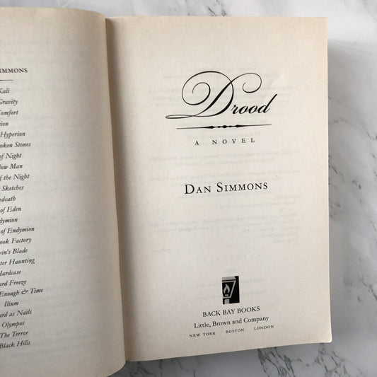 Drood by Dan Simmons [TRADE PAPERBACK / 2010] - Bookshop Apocalypse