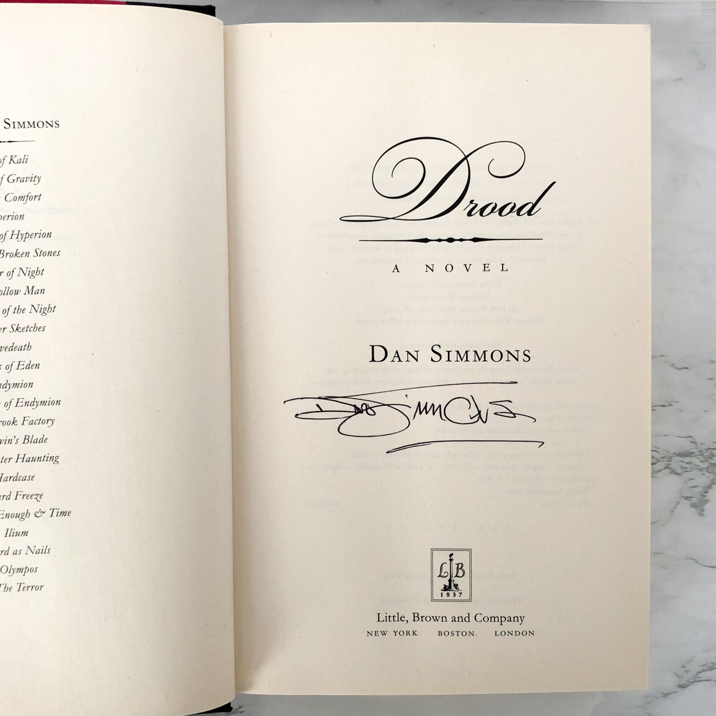 Drood by Dan Simmons SIGNED! [FIRST EDITION / FIRST PRINTING]