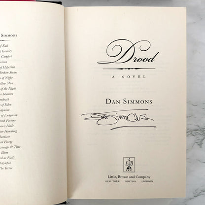 Drood by Dan Simmons SIGNED! [FIRST EDITION / FIRST PRINTING]