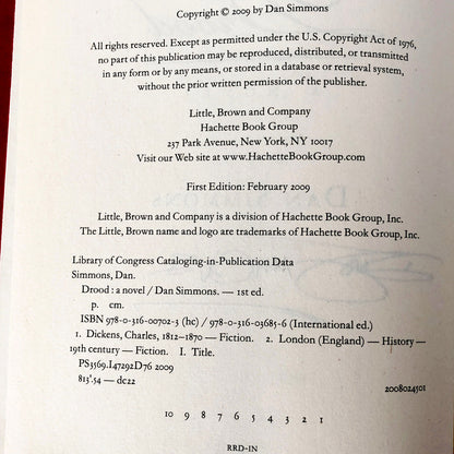 Drood by Dan Simmons SIGNED! [FIRST EDITION / FIRST PRINTING]