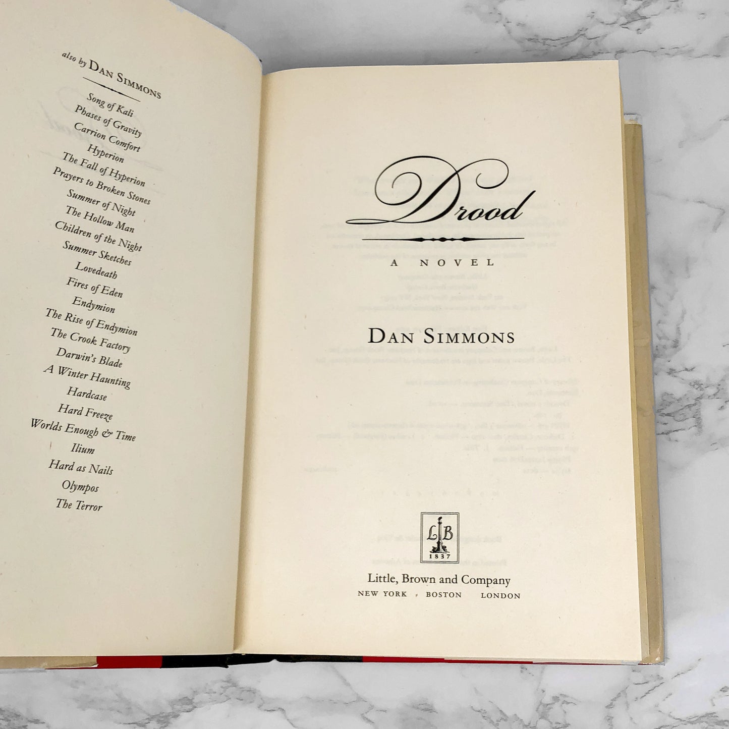 Drood by Dan Simmons [FIRST EDITION • FIRST PRINTING] 2009 • Little Brown & Co.