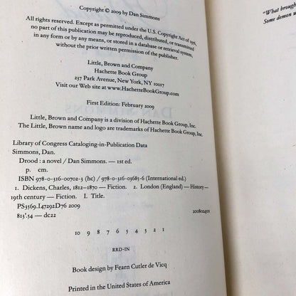 Drood by Dan Simmons [FIRST EDITION • FIRST PRINTING] 2009 • Little Brown & Co.