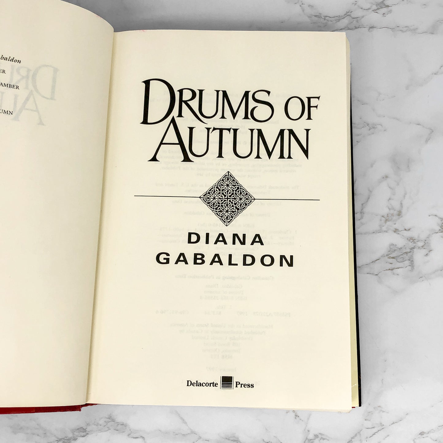 Drums of Autumn by Diana Gabaldon [FIRST EDITION / FIRST PRINTING] Outlander #4