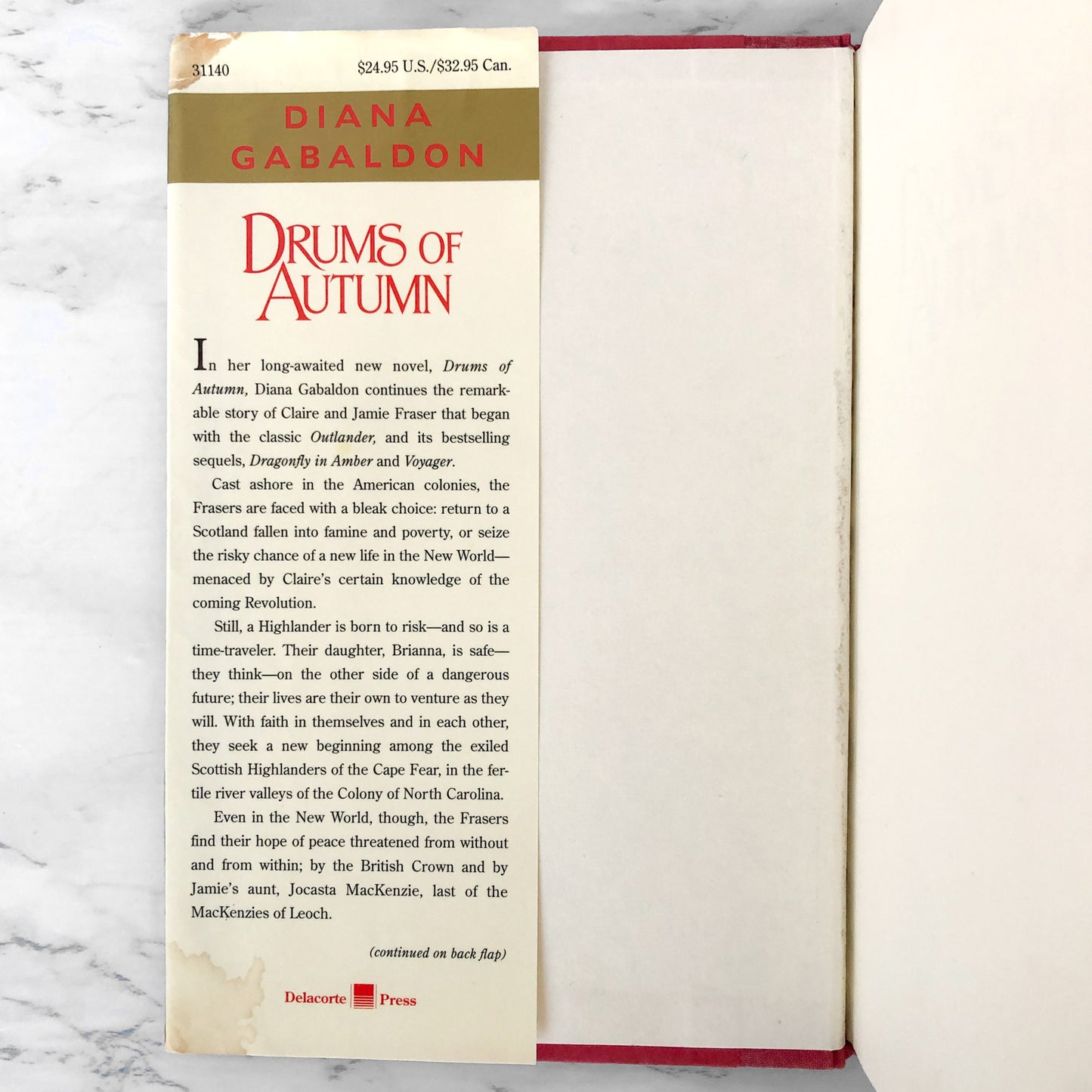 Drums of Autumn by Diana Gabaldon [FIRST EDITION] Outlander #4