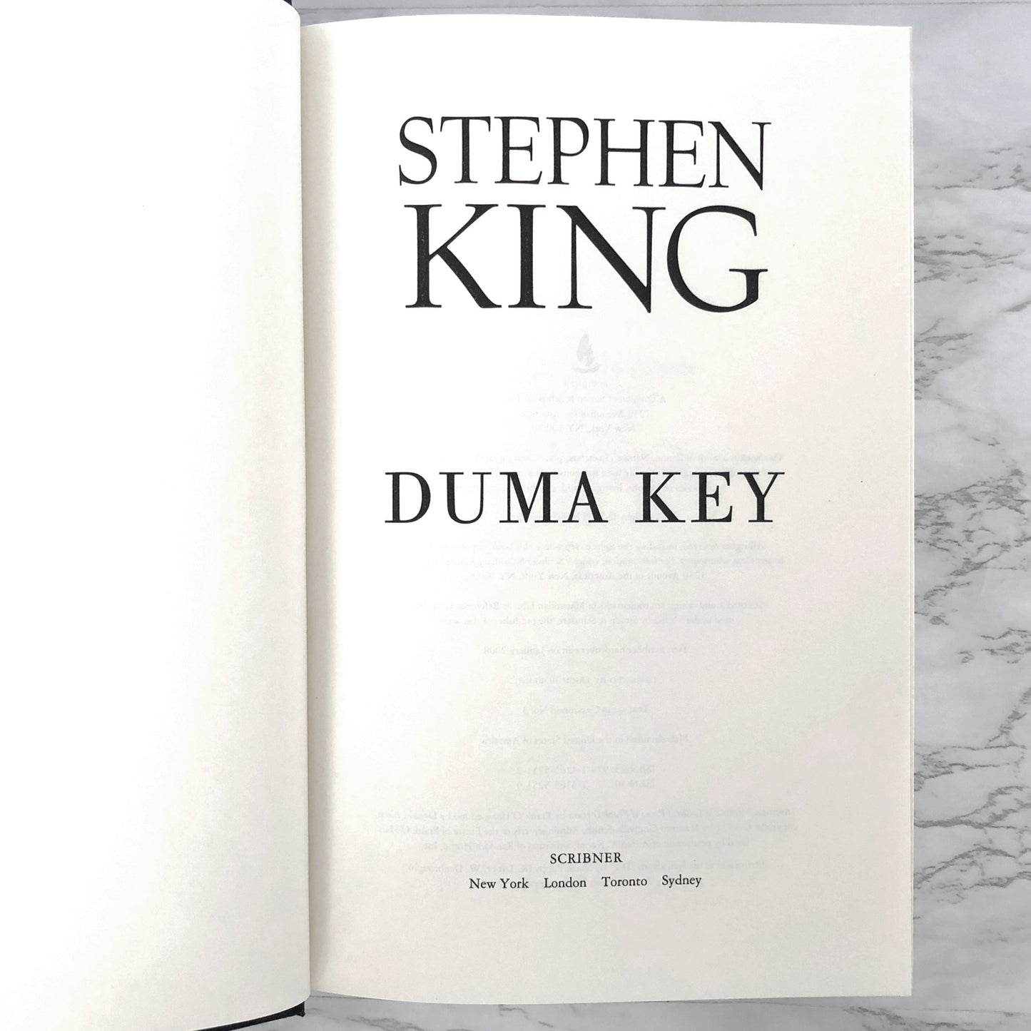 Duma Key by Stephen King [FIRST EDITION] 2008 • Scribner