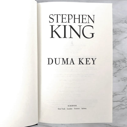 Duma Key by Stephen King [FIRST EDITION] 2008 • Scribner