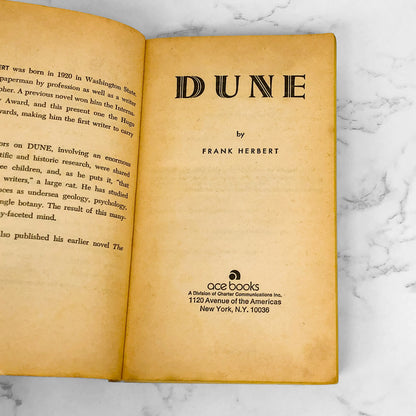 Dune by Frank Herbert [1965 PAPERBACK] Ace Science Fiction