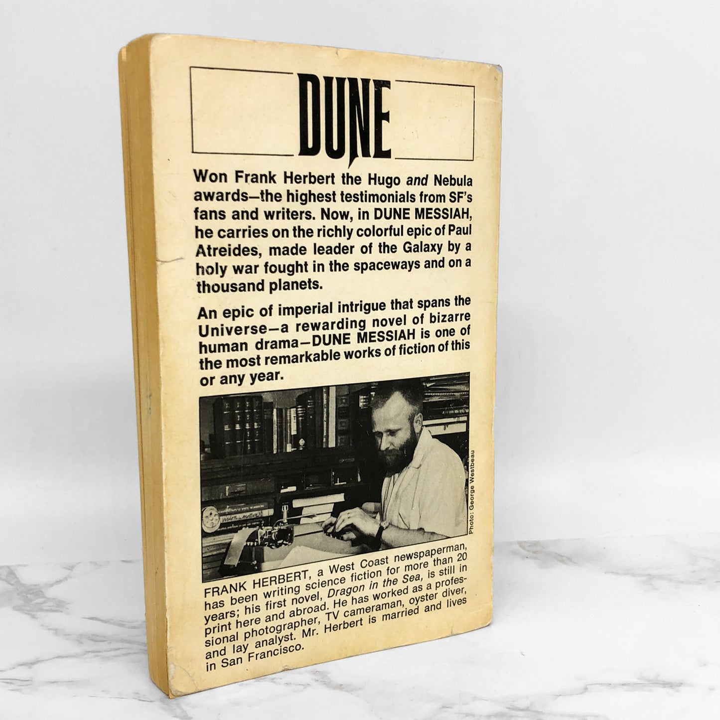 Dune Messiah by Frank Herbert [FIRST EDITION PAPERBACK] 1970 • Berkley Medallion