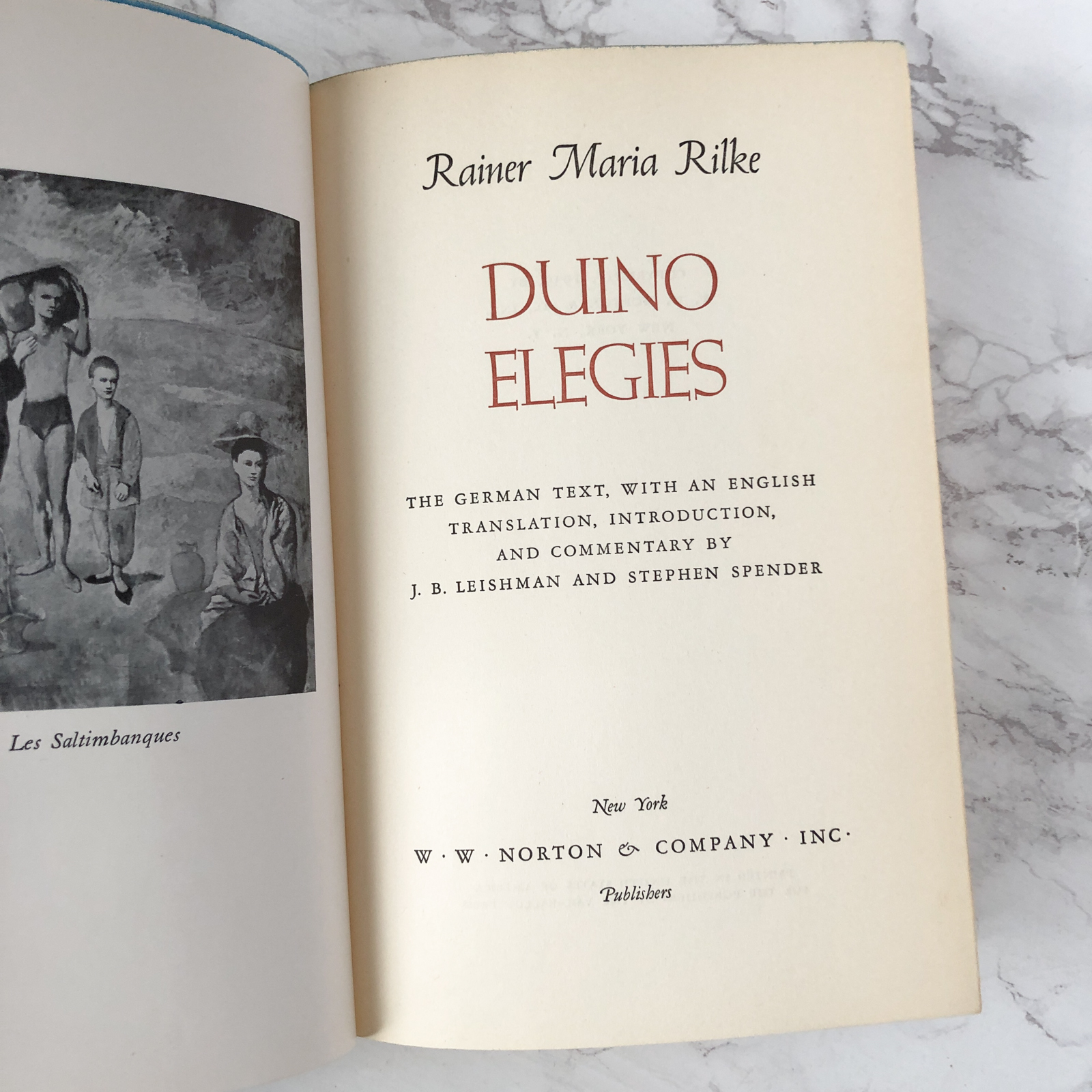 Duino Elegies by Rainer Maria Rilke [FIRST EDITION / 1939] - Bookshop Apocalypse