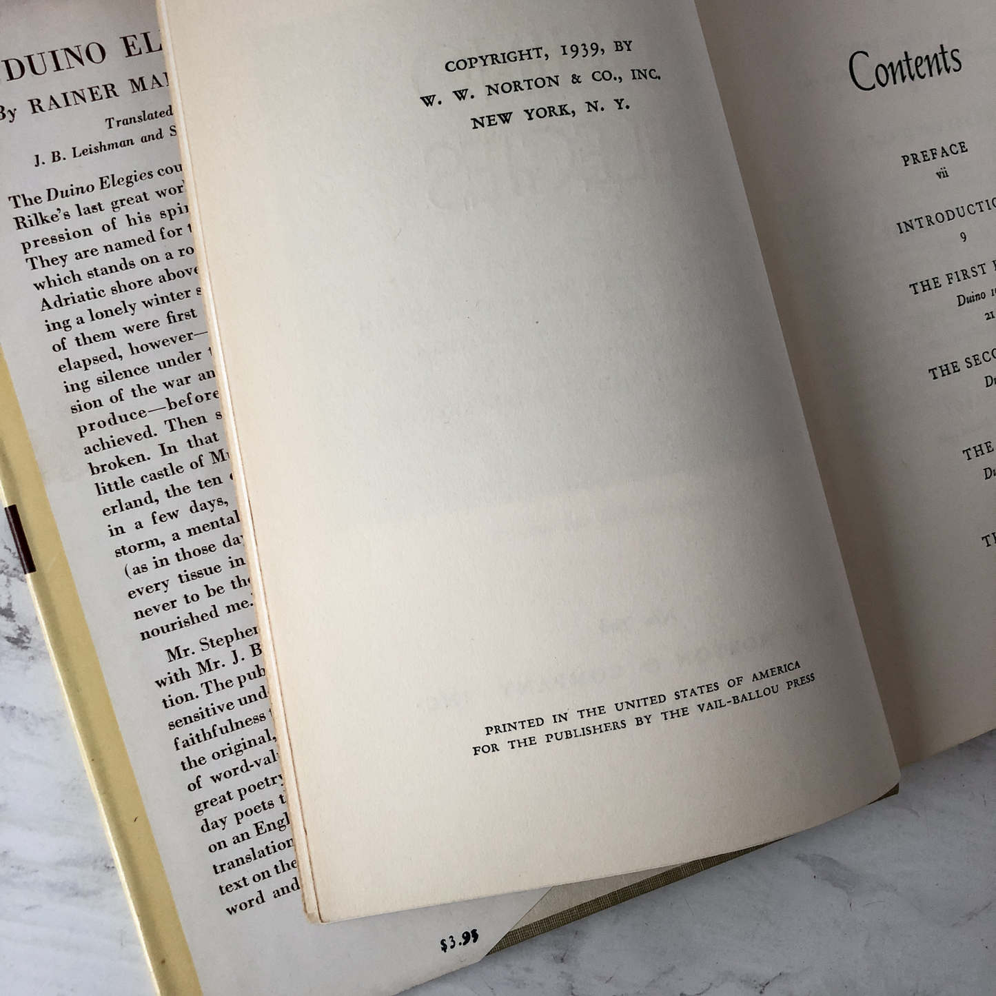 Duino Elegies by Rainer Maria Rilke [FIRST EDITION / 1939] - Bookshop Apocalypse