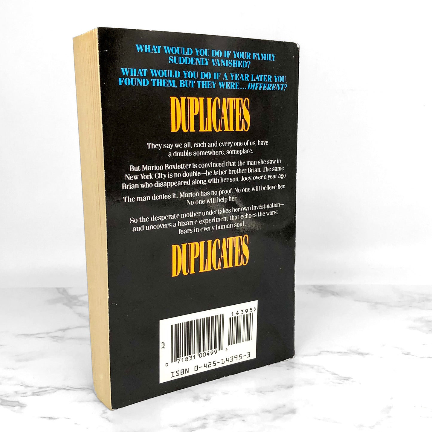 Duplicates by Andrew Neiderman [FIRST EDITION] 1994