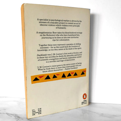 Dusklands by J.M. Coetzee [FIRST U.K. PAPERBACK PRINTING] 1983 • Penguin