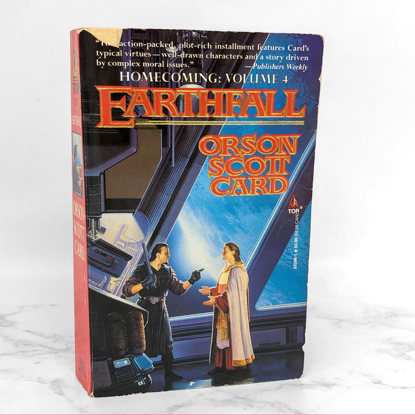Earthfall by Orson Scott Card [FIRST PAPERBACK PRINTING] 1996 • Homecoming Saga #4