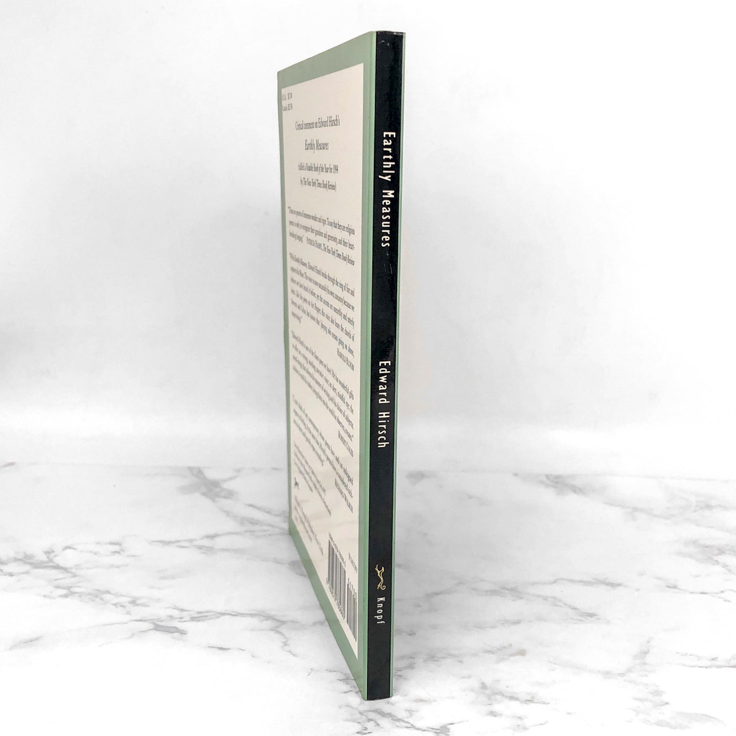 Earthly Measures: Poems by Edward Hirsch SIGNED! [FIRST PAPERBACK EDITION]