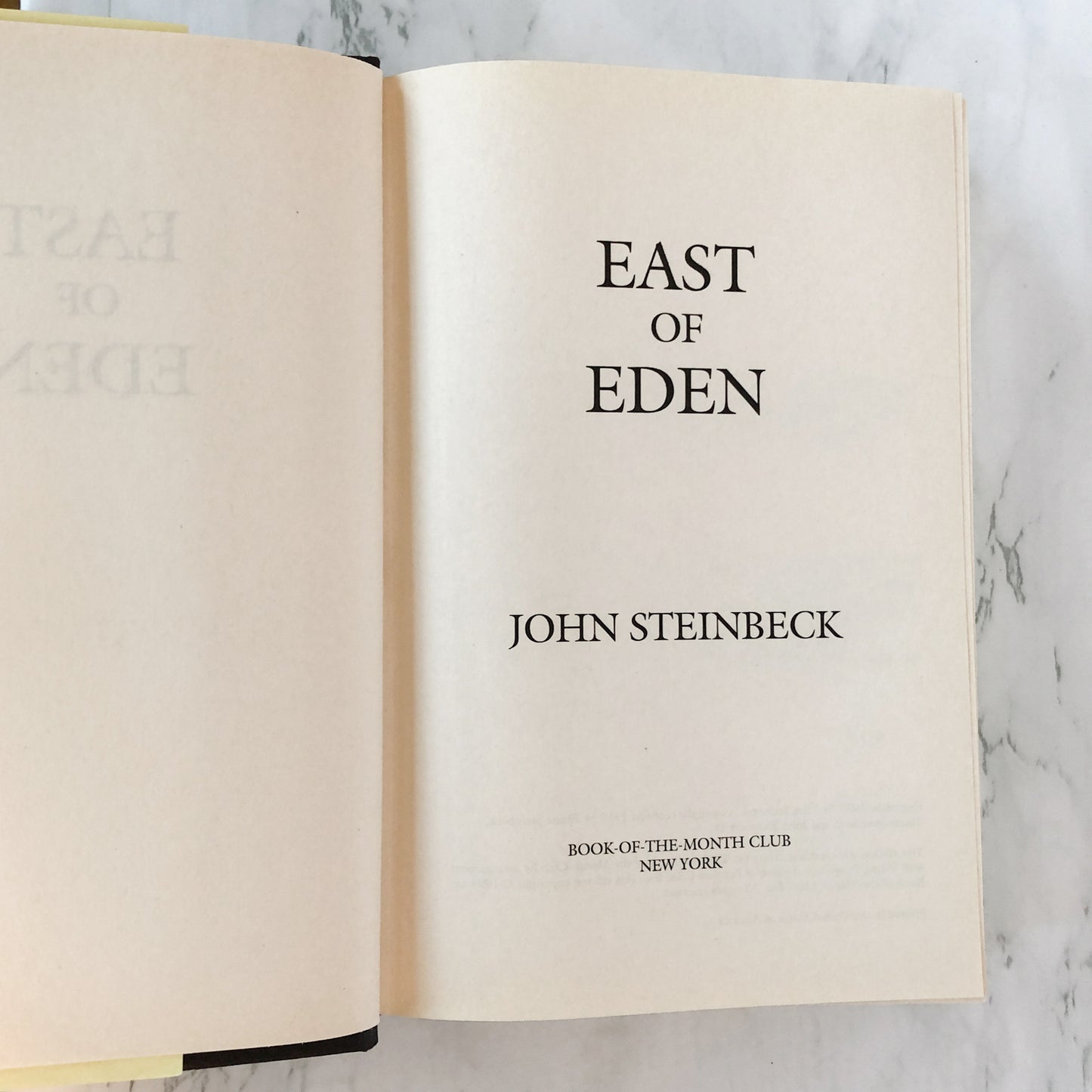 East of Eden by John Steinbeck [BOOK CLUB EDITION / 1995]