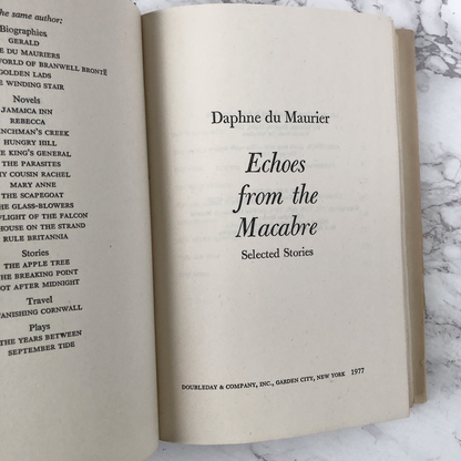 Echoes from the Macabre: Selected Stories by Daphne du Maurier [FIRST EDITION / 1976] - Bookshop Apocalypse