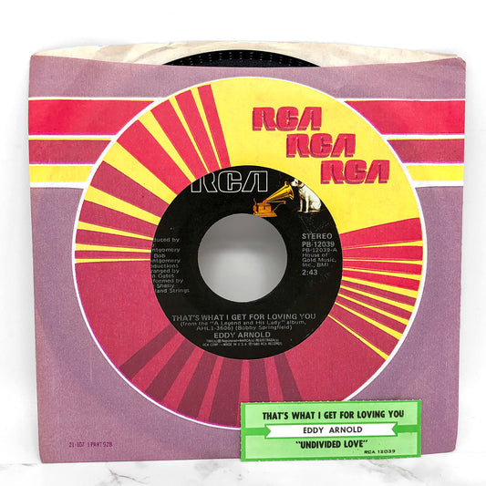 Eddy Arnold – That's What I Get For Loving You [7" VINYL SINGLE] 1980 • RCA