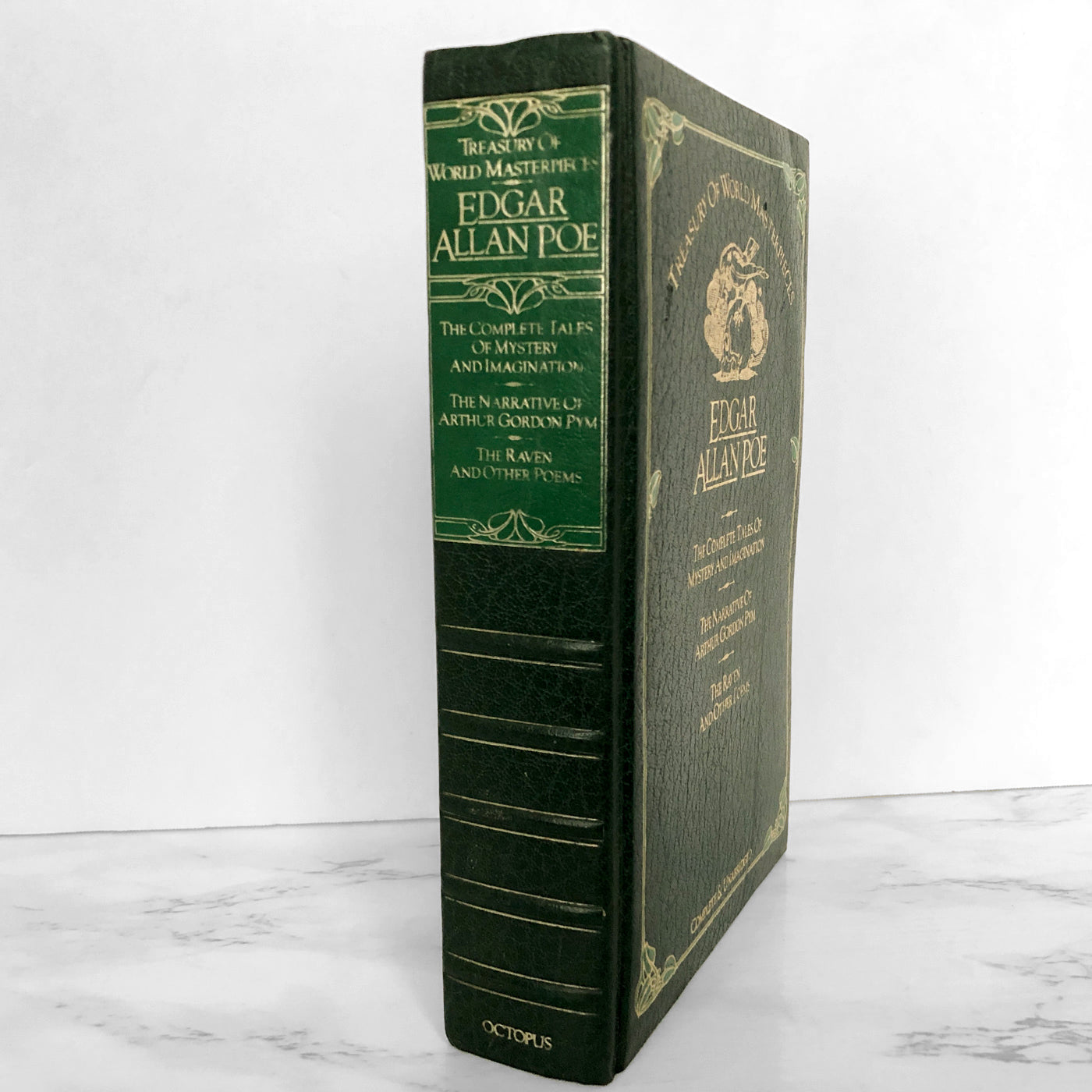 The Edgar Allen Poe Treasury of World Masterpieces [LEATHER BOUND ANTHOLOGY / 1981]