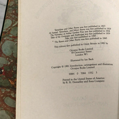 The Edgar Allen Poe Treasury of World Masterpieces [LEATHER BOUND ANTHOLOGY / 1981]