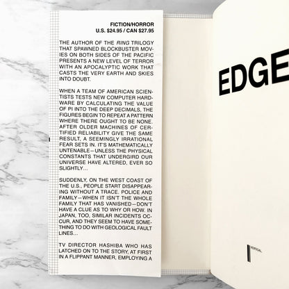 EDGE by Kōji Suzuki [U.S. FIRST EDITION] 2012