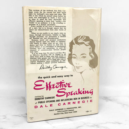 The Quick and Easy Way to Effective Speaking by Dale Carnegie [FIRST EDITION] 1984 • 27th Printing