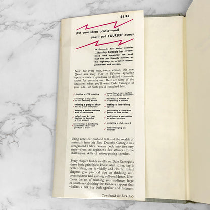 The Quick and Easy Way to Effective Speaking by Dale Carnegie [FIRST EDITION] 1984 • 27th Printing
