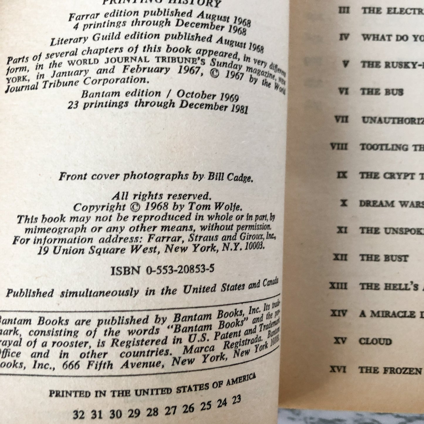 The Electric Kool Aid Acid Test by Tom Wolfe [1981 PAPERBACK] - Bookshop Apocalypse