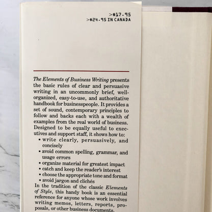 The Elements of Business Writing by Gary Blake & Robert W. Bly [FIRST EDITION]