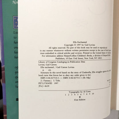 Ella Enchanted by Gail Carson Levine SIGNED! [FIRST EDITION / FIRST PRINTING] - Bookshop Apocalypse