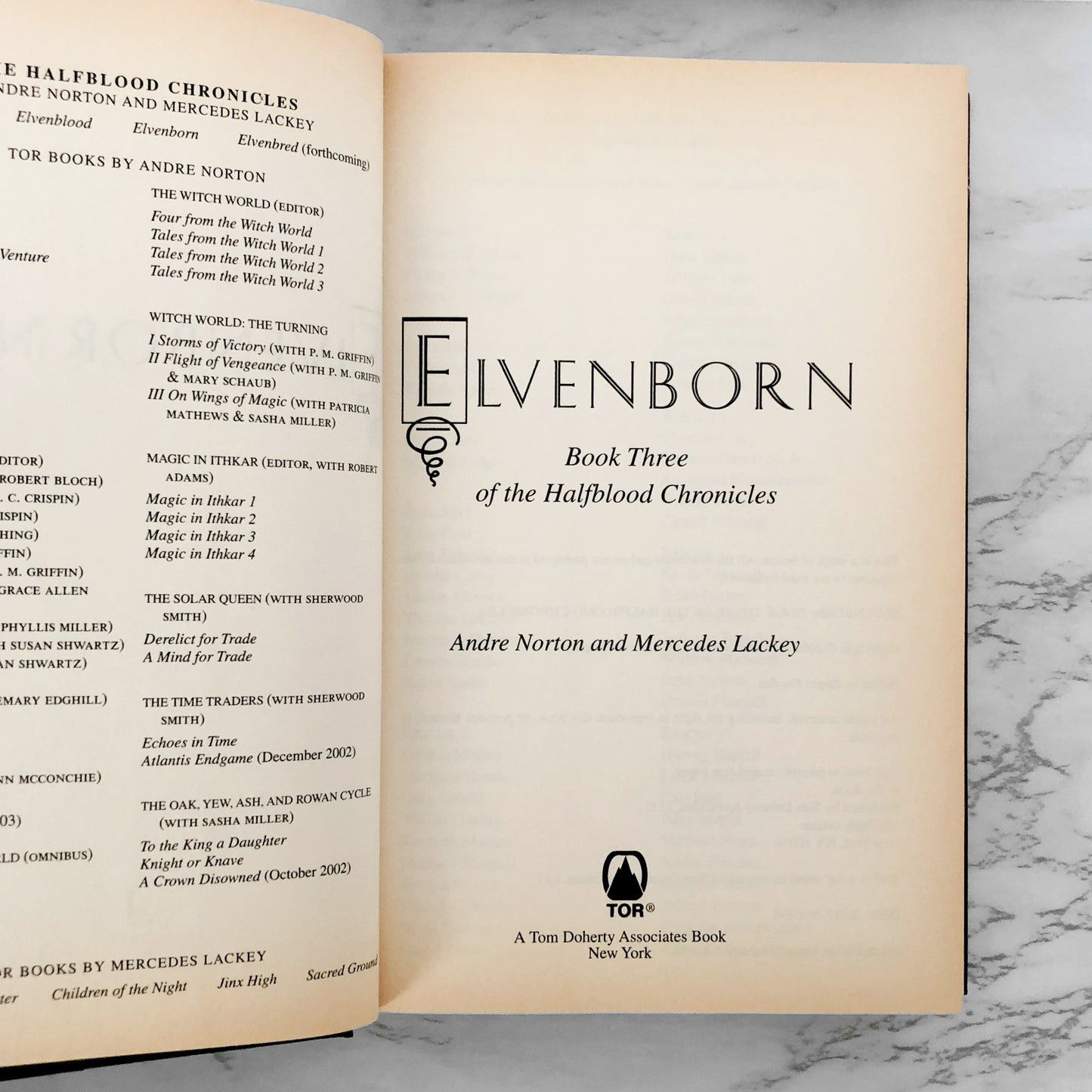 Elvenborn [Halfblood Chronicles #3] by Andre Norton & Mercedes Lackey [FIRST EDITION]