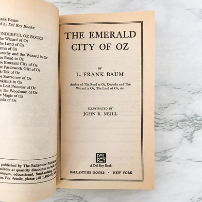 The Emerald City of Oz by L. Frank Baum [1985 DEL-REY PAPERBACK] Oz #6