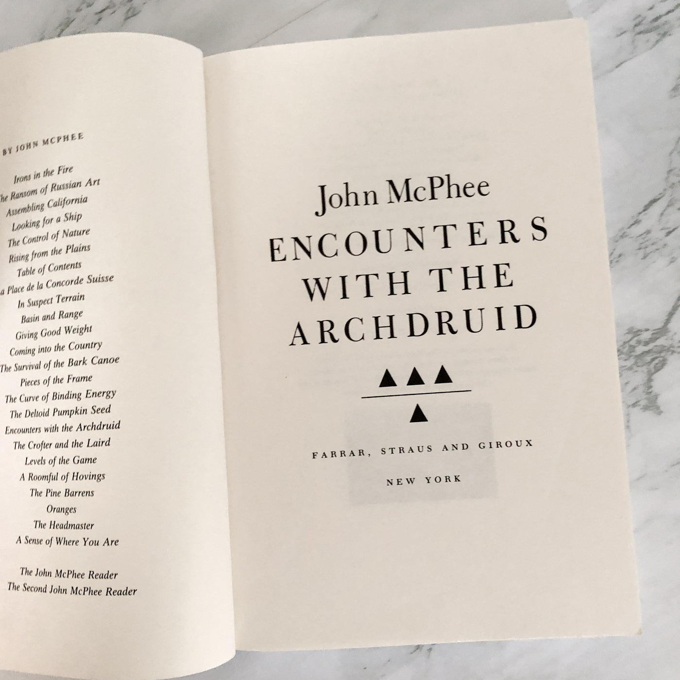 Encounters With the Archdruid by John McPhee [TRADE PAPERBACK / 1977]