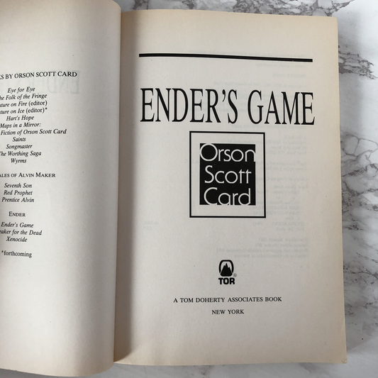 Ender's Game by Orson Scott Card [1991 REVISED TRADE PAPERBACK] - Bookshop Apocalypse