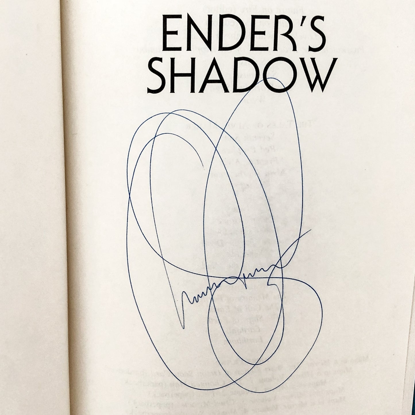 Ender's Shadow by Orson Scott Card SIGNED! [FIRST EDITION] 1999